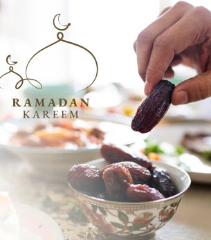 Ramadan Kareem social media post  with greeting